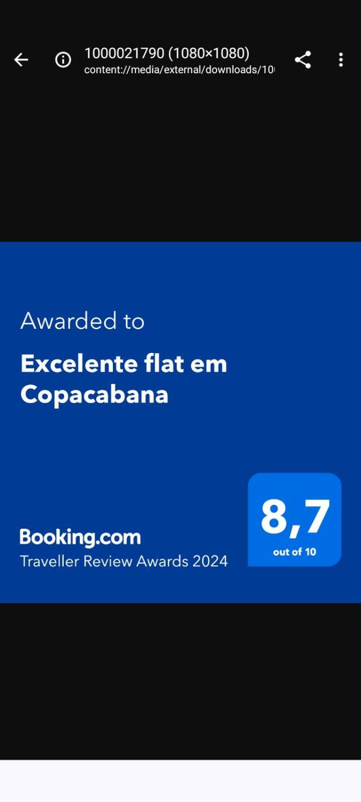 Excelente Flat Em Copacabana Rio de Janeiro Exterior photo